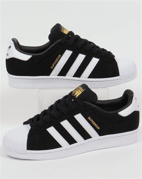 adidas originals superstar black suede